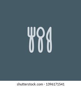 Cutlery vector icon. Cutlery concept stroke symbol design. Thin graphic elements vector illustration, outline pattern for your web site design, logo, UI. EPS 10.