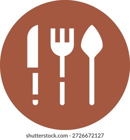 Ilustração de design de ícone de vetor de talheres