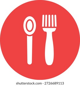 Ilustração de design de ícone de vetor de talheres