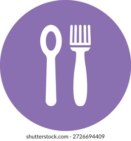 Ilustração de design de ícone de vetor de talheres