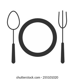 Cutlery vector image to be used in web applications, mobile applications and print media