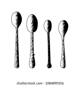 cutlery vector silhouette design
spoon sketch