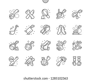 Cutlery Well-crafted Pixel Perfect Vector Thin Line Icons 30 2x Grid for Web Graphics and Apps. Simple Minimal Pictogram