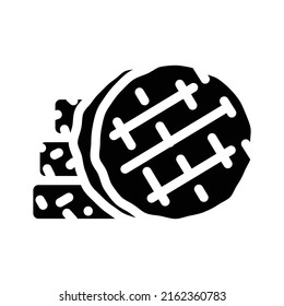 cutlets food glyph icon vector. cutlets food sign. isolated contour symbol black illustration