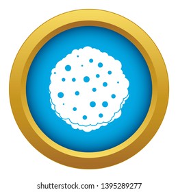Cutlets icon blue vector isolated on white background for any design