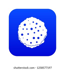 Cutlets icon digital blue for any design isolated on white vector illustration