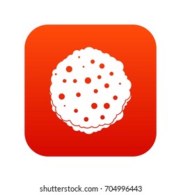 Cutlets icon digital red for any design isolated on white vector illustration