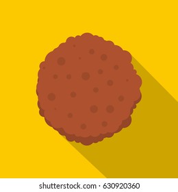 Cutlets icon. Flat illustration of cutlets vector icon for web on yellow background svg