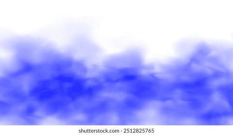 Ausschnitt saubere weiße Wolke transparente Hintergründe Special Effekt 3D-Illustration. Besondere Wirkung von Dampf, Rauch, Nebel, Wolken.	