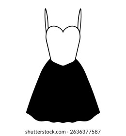 Cutout fashion dress illustration design