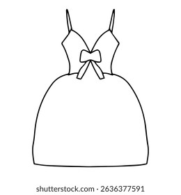Cutout fashion dress illustration design