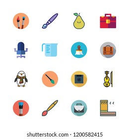 cutout icon set. vector set about hanger, violin, diskette and measuring cup icons set.
