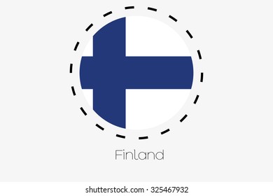 Cutout Outline Flag Finland Stock Illustration 325223171 | Shutterstock