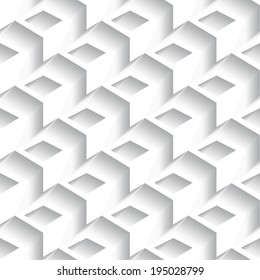 Cutout paper texture, abstract geometric background, vector seamless pattern, eps10