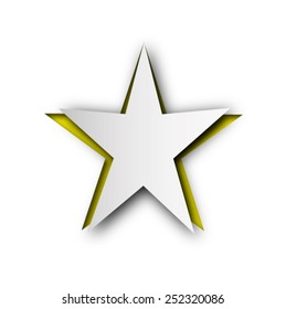 Cutout Star,paperwork in vector