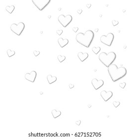 Cutout White Paper Hearts Random Gradient Stock Vector (Royalty Free ...