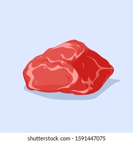Cuts of meat. cow meat icon vector. Fresh meat icons. simple illustration