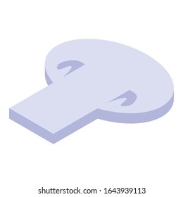 Cutted mushroom icon. Isometric of cutted mushroom vector icon for web design isolated on white background