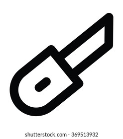 Cutter Bold Line Vector Icon