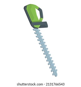 Cutter brush icon cartoon vector. Lawn grass. Cut machine