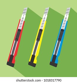 Cutter Colorful Icon Flat Design