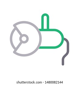 cutter colour line vector icon