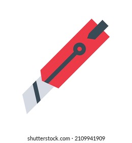 cutter cut paper blade sharp stationery stationary office business icon