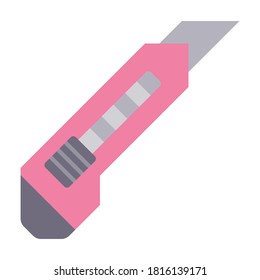 
Cutter, cut, tool, knife fully editable vector icon
