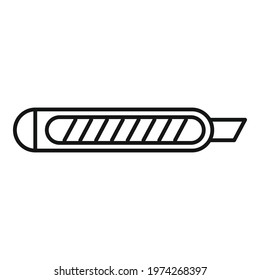 Cutter danger icon. Outline cutter danger vector icon for web design isolated on white background