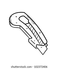 cutter in doodle style