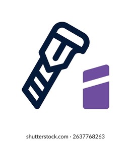 cutter duotone icon. Sleek and modern vector icon for websites, mobile apps, marketing materials, and corporate design. Fully scalable and ready to use.