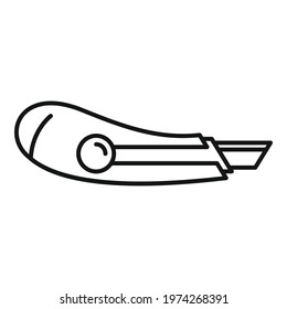 Cutter equipment icon. Outline cutter equipment vector icon for web design isolated on white background