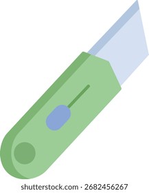Ilustración de diseño de icono plano de cortador