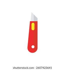 Cutter flat icon vector design illustration. Construction, handcraft, cutting flat icon vector design. 