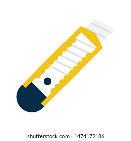 cutter glyph flat vector icon