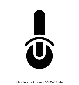 cutter glyph flat vector icon
