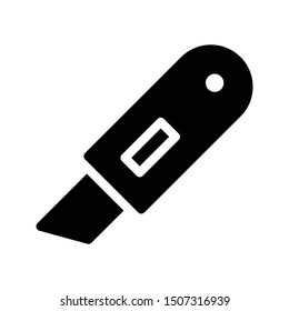 cutter glyph flat vector icon