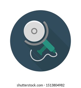 cutter glyph flat vector icon