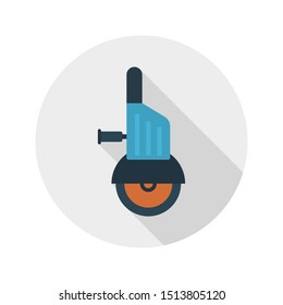 cutter glyph flat vector icon