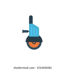 cutter glyph flat vector icon