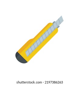 Icono de hardware de corte. Ilustración plana del icono del vector de hardware de corte aislado en fondo blanco