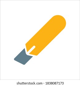 Ilustración de plantilla de vectores de diseño de color de icono de recorte