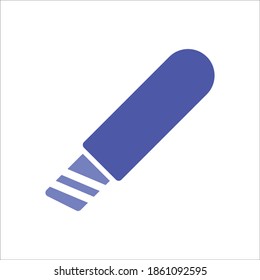 Cutter Icon Color Design Vector Template Illustration