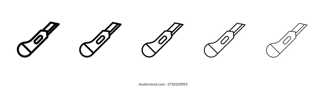 Cutter Icon Design, Logo, App, UI. Vektorgrafik, EPS