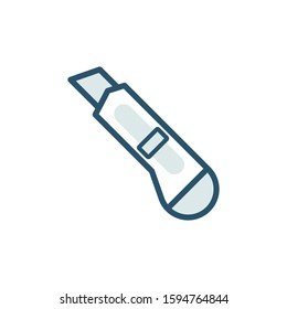 Cutter icon design template, color style