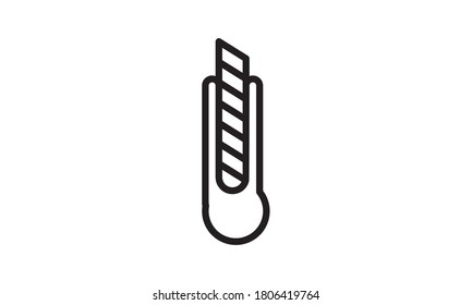 Cutter icon flat style vector illustration.