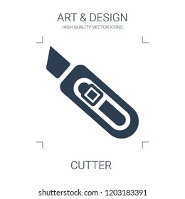cutter icon. high quality filled cutter icon on white background. from art collection flat trendy vector cutter symbol. use for web and mobile