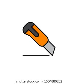 cutter icon, illustration design template