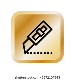 Cutter icon illustration design template