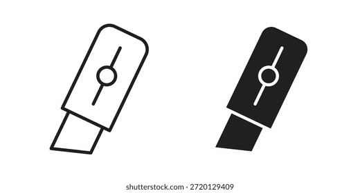 Ilustración de icono de cortador, Vector de línea delgada, signo de Diseño web,